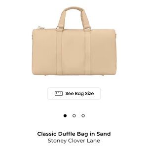 Stoney Clover Lane Beige Duffel Bag